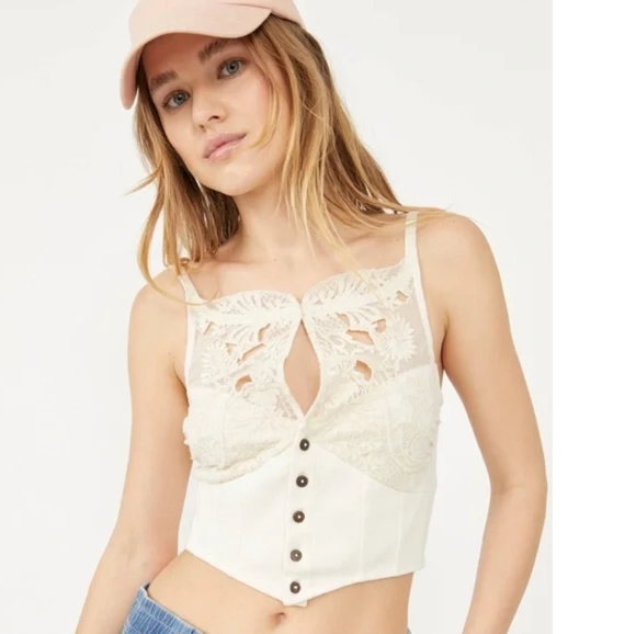 Free People Tops - 🌴 ) COPY - NWOT, "Free people," "have my heart tank top,"